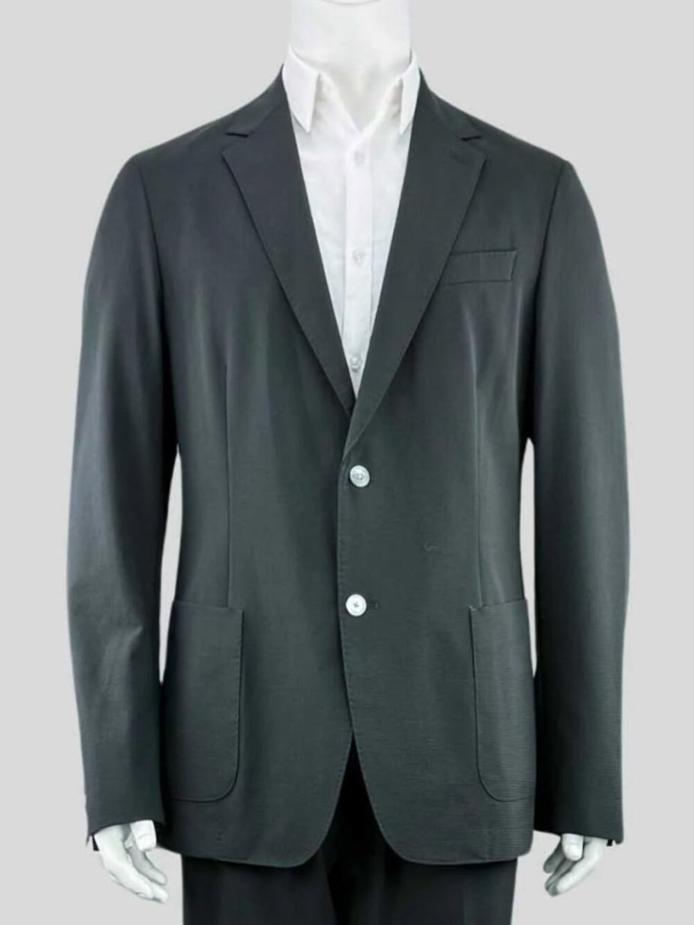 BOSS Hanry Mens Black Seersucker Stretch Sport Coat Blazer - 42L NWT